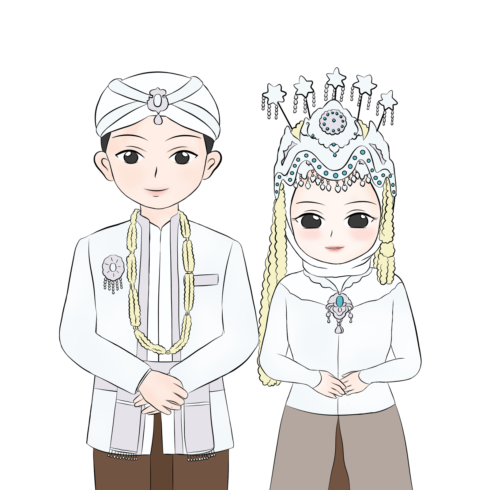 —Pngtree—indonesian muslim wedding couple wearing_6431501